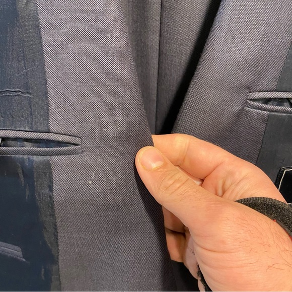 J Crew Factory Thompson Blue Wool Preppy Sport Coat Blazer Jacket Mens 40R *NOTE - Picture 9 of 9